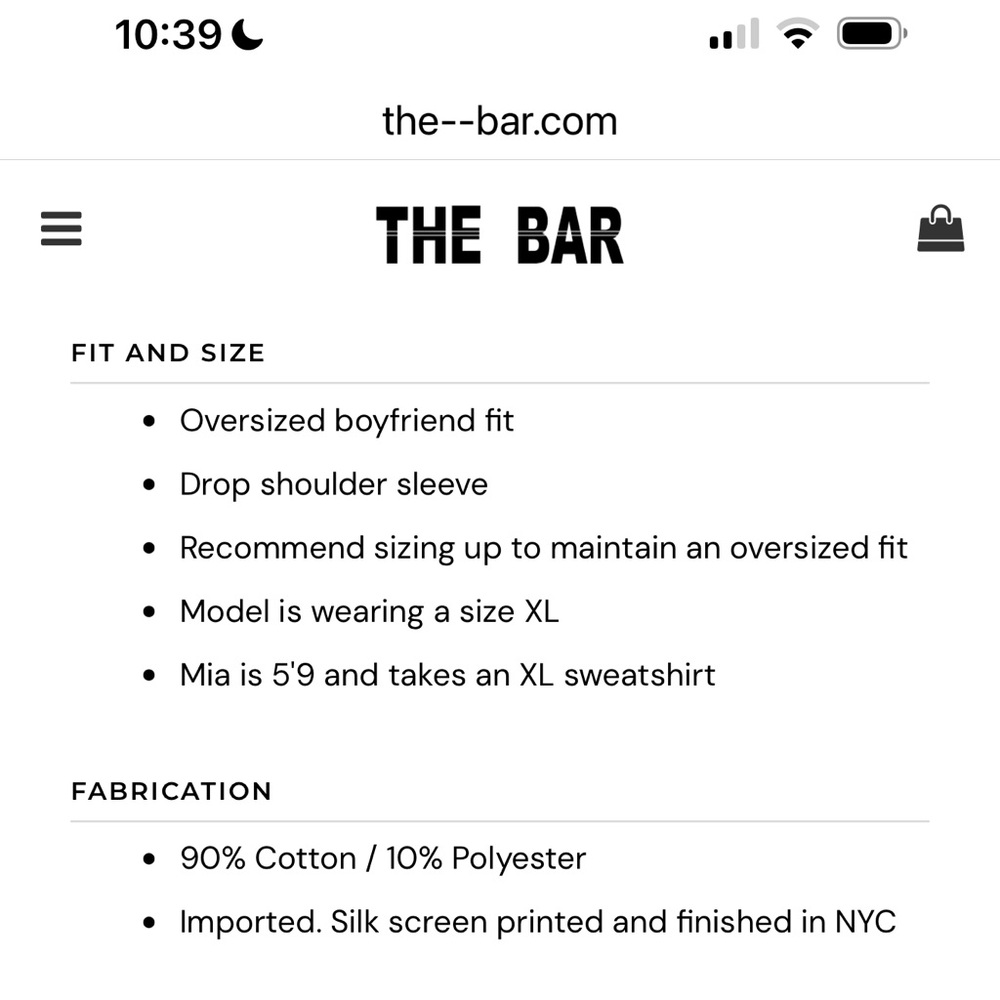The Bar Varsity Sweatshirt - Picture 8 of 10